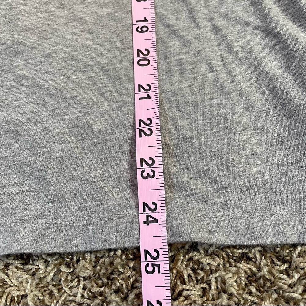 Adidas Classics 3-Stripes Tee Heather Gray Grey Small Cotton Tee Short Sleeve - Picture 9 of 11